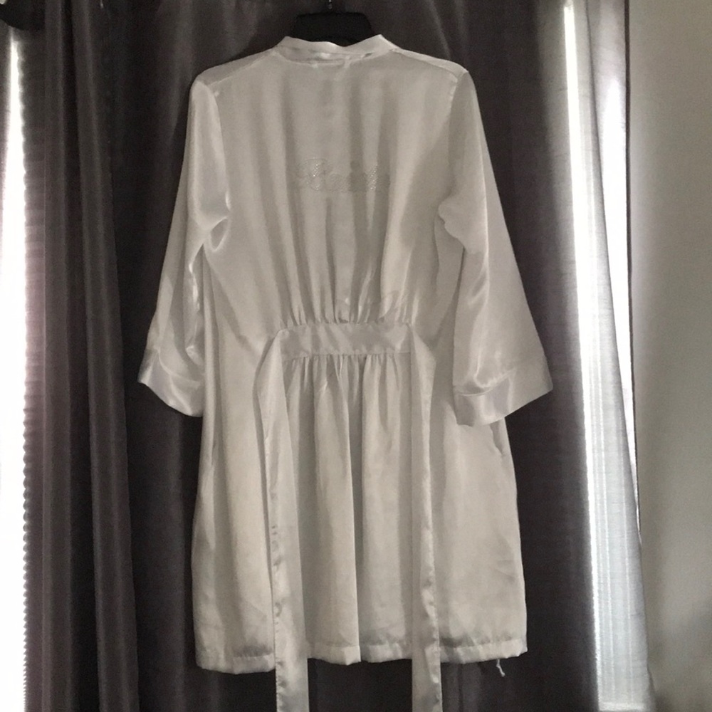 Satin bridal robe